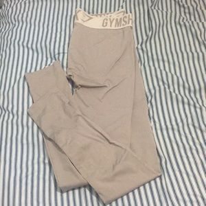 Tan Gymshark fit leggings